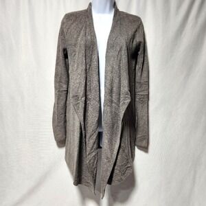 BAREFOOT DREAMS Bamboo Chic Lite Calypso Wrap open Cardigan Sweater Gray XXS/XS